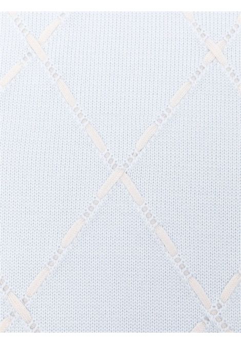 Coperta con motivo a rombi LITTLE BEAR | 2139CIELO/BURRO
